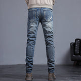 Youth Retro Embroidered Denim Pants