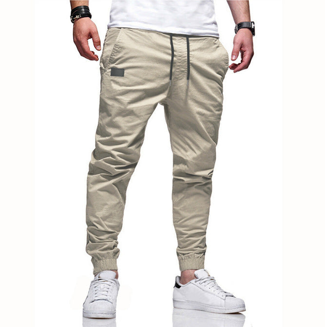 Youth Fashion Casual Tether Loose Cargo Ankle Banded Pants