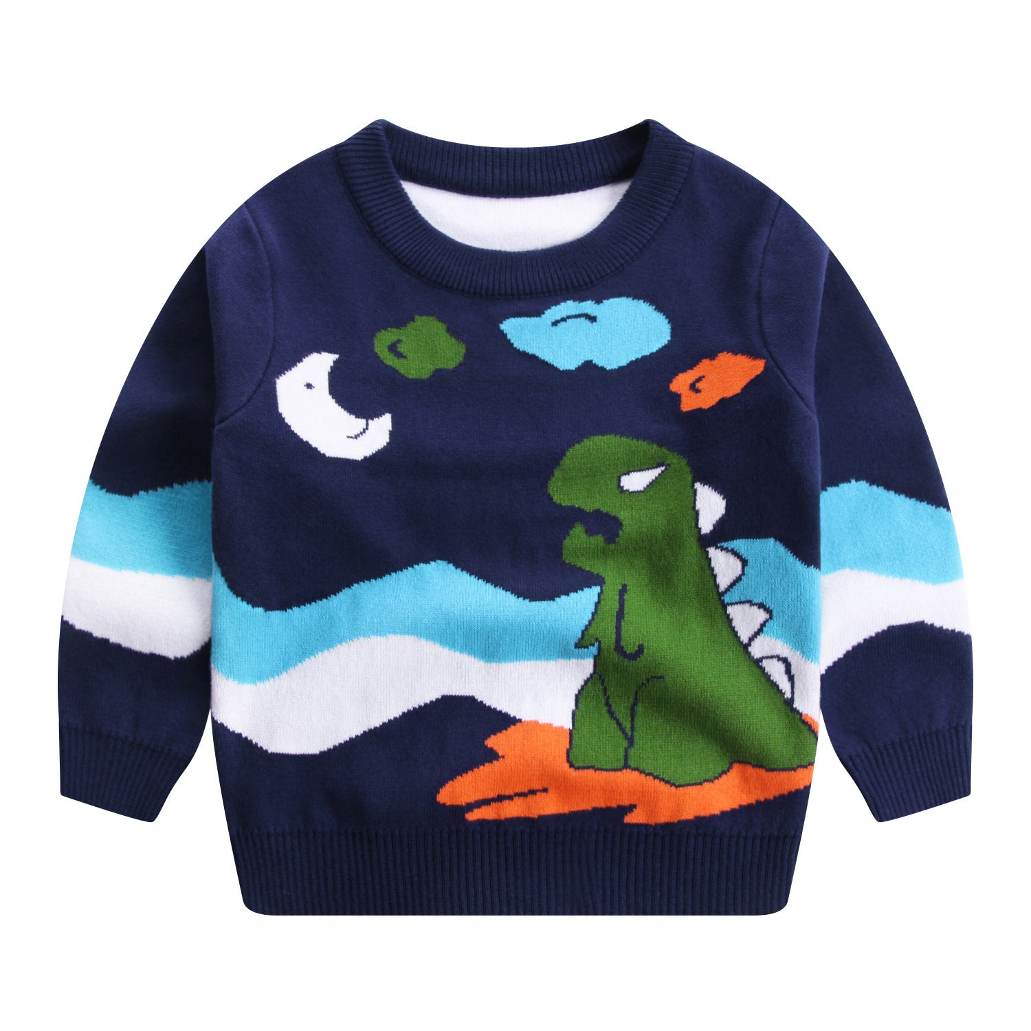 Children's Autumn And Winter New Double-layer Cotton Sweater