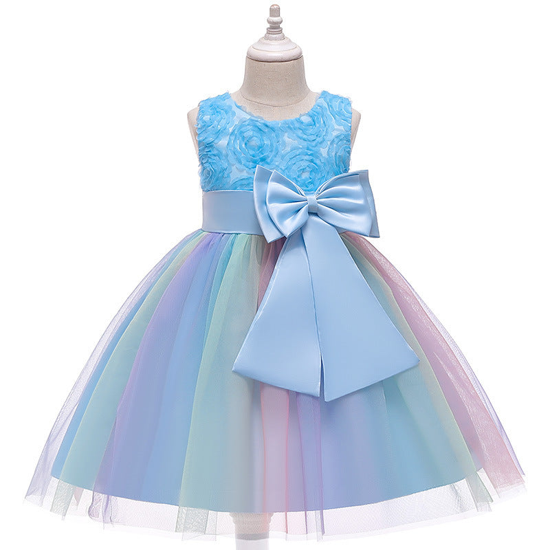 Summer Medium And Large Children's Dresses Girls' Pettiskirt