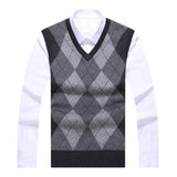 Factory Direct Sales Winter Wool Knitted Vest Middle-aged And Elderly Men's Thickened Sweater - AL MONI EXPRESS