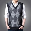 Factory Direct Sales Winter Wool Knitted Vest Middle-aged And Elderly Men's Thickened Sweater - AL MONI EXPRESS