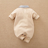 Fake Two Outer Clothing Newborn Clothing Crawl - Almoni Express