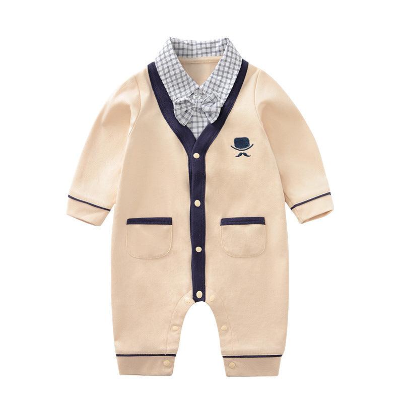 Fake Two Outer Clothing Newborn Clothing Crawl - Almoni Express