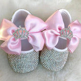 Fashion Children's Photography Props Studio Newborn Baby Rhinestone Shoes - Almoni Express