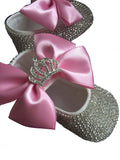 Fashion Children's Photography Props Studio Newborn Baby Rhinestone Shoes - Almoni Express