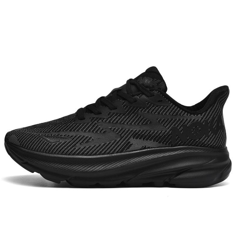 Fashion Lace-up Mesh Sneakers Men Lightweight Shock Absorption Training Shoes Soft-sole Running Sports Shoes - AL MONI EXPRESS