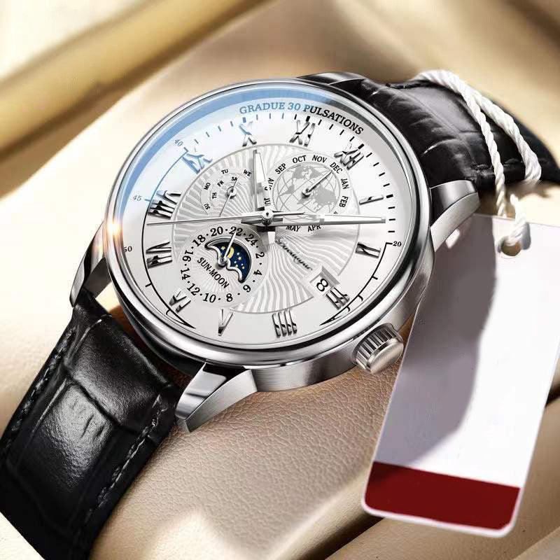 Fashion Personality Business Belt Watch Men - AL MONI EXPRESS