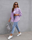 Fashion Ripped Shirt Jacket Female Autumn And Spring Casual Tops Womens Clothing - Almoni Express