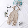 Fashion Simple Solid Color Children's Overalls - Almoni Express