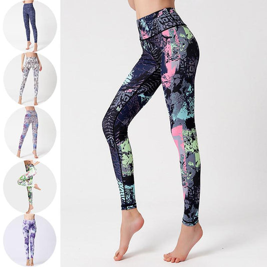 Fashion Tie Dye Leggings Women Fitness Yoga Pants Push Up Workout Sports Legging High Waist Tights Gym Ladies Clothing - AL MONI EXPRESS