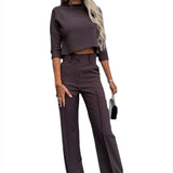 Fashion Tops High Waist Wide Leg - AL MONI EXPRESS