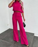 Fashion Tops High Waist Wide Leg - AL MONI EXPRESS