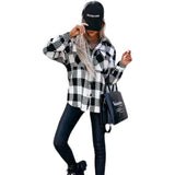 Fashion Winter blouse coat Ladies shirt Women Tops coat - Almoni Express