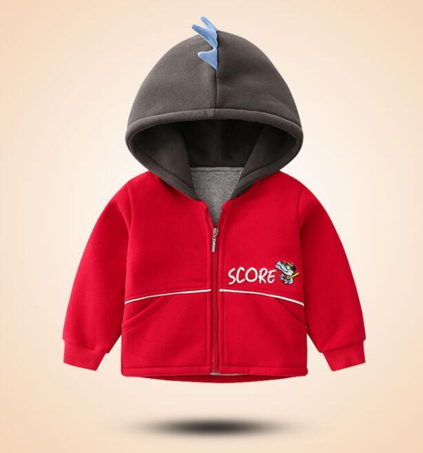 Fashionable Kids Warm Thick Hooded Jacket - Almoni Express