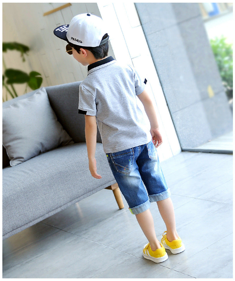 Denim Blue Trendy Fan Letter Pants