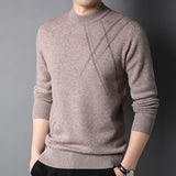 Men's Pure Wool Jacquard Sweater