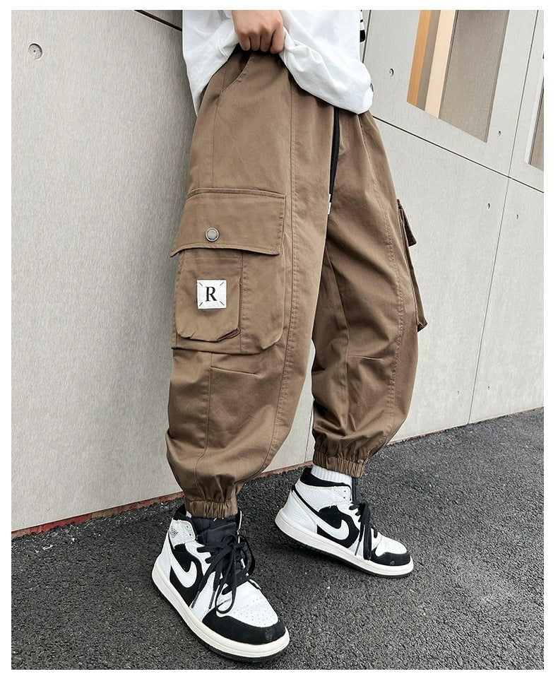 Men's Loose Straight-leg Ankle-banded Pants