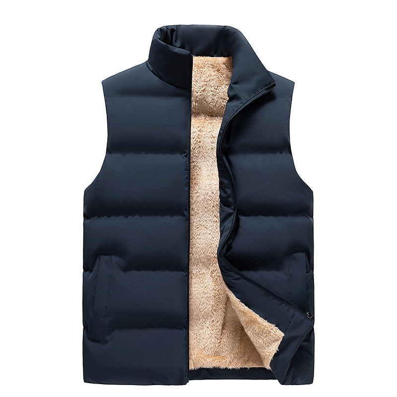 Lambswool Men's Down Cotton Vest Clip Outer Wear