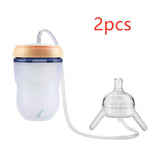 Feeding Bottle Kids Cup Children Training Silicone Sippy - Almoni Express