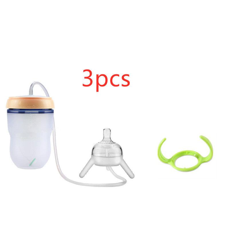 Feeding Bottle Kids Cup Children Training Silicone Sippy - Almoni Express