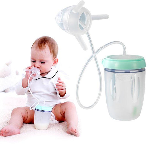 Feeding Bottle Kids Cup Children Training Silicone Sippy - Almoni Express