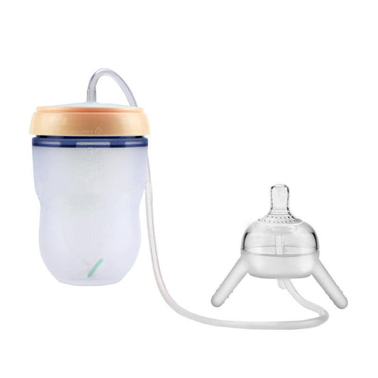 Feeding Bottle Kids Cup Children Training Silicone Sippy - Almoni Express