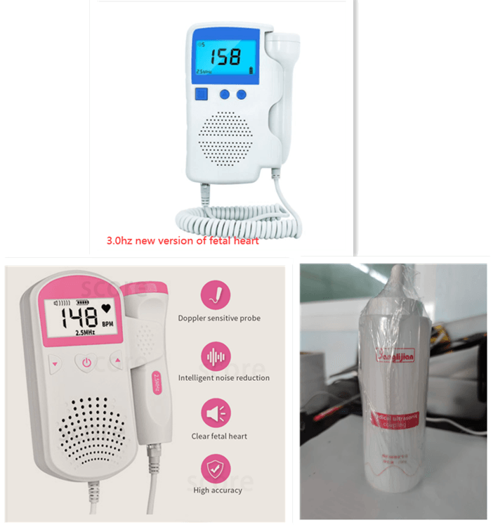 Fetal Heart Rate Monitor Home Pregnancy Baby Fetal Sound Heart Rate Detector - Almoni Express