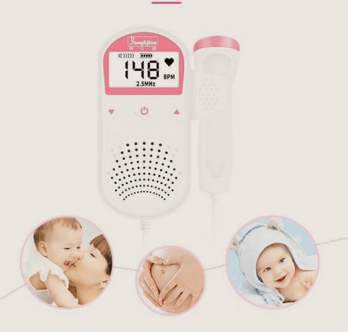 Fetal Heart Rate Monitor Home Pregnancy Baby Fetal Sound Heart Rate Detector - Almoni Express