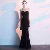 Fishtail Long Banquet Elegant Evening Dress - Almoni Express