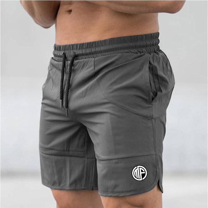 Fitness Shorts Casual Sports Running Five-Point Pants Men'S Basketball Training Quick-Drying Pants - Almoni Express