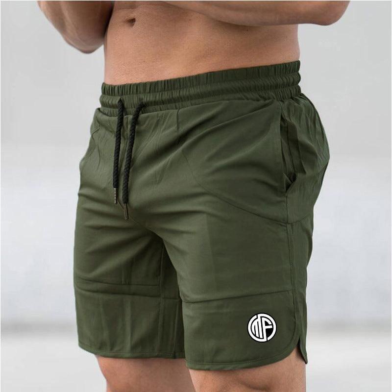 Fitness Shorts Casual Sports Running Five-Point Pants Men'S Basketball Training Quick-Drying Pants - Almoni Express