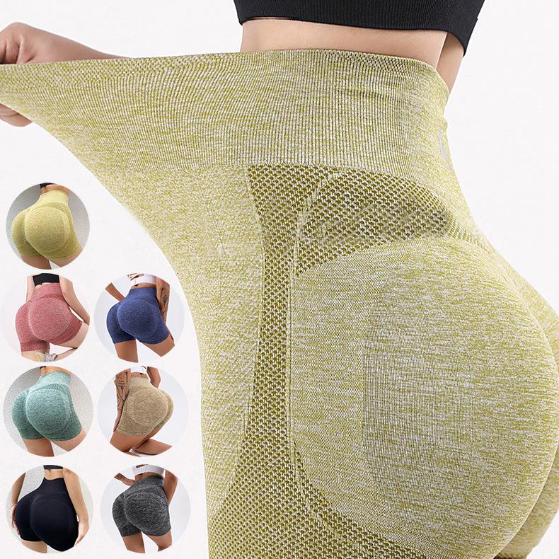 Fitness Yoga Shorts Pants Butt Lifting Seamless Leggings Women Gym - AL MONI EXPRESS