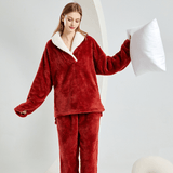 Flannel Pajamas Pajamas Set Thickening Couples Home Service - AL MONI EXPRESS