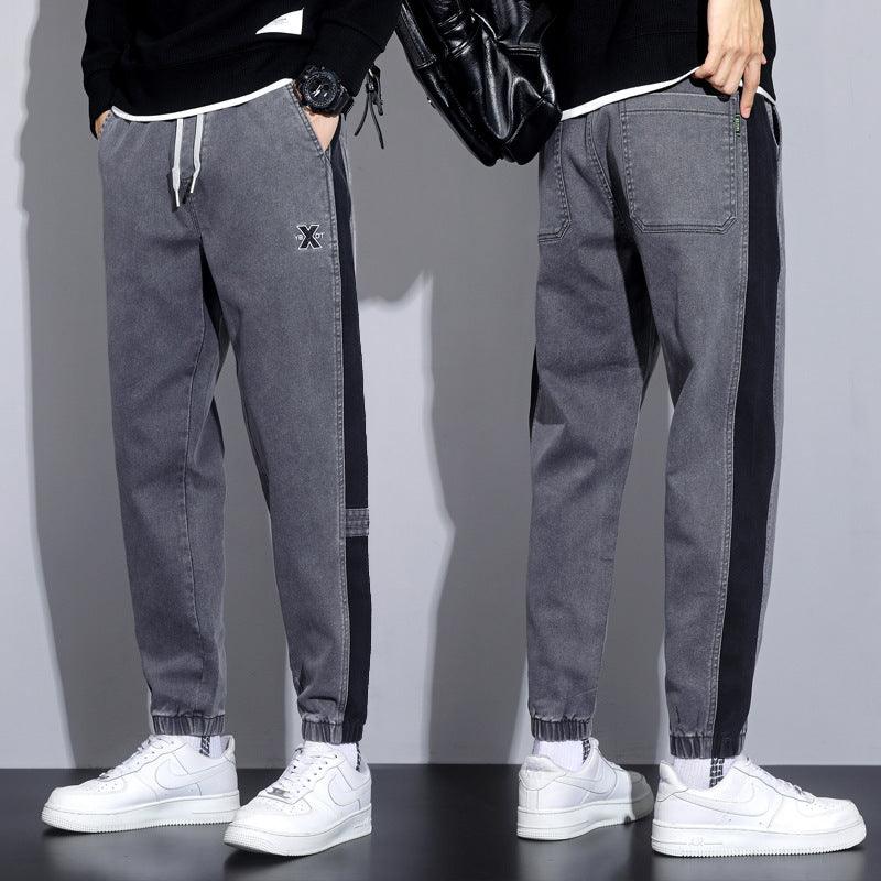 Fleece Lined Padded Warm Keeping Track Sweatpants Loose Casual Pants - Almoni Express