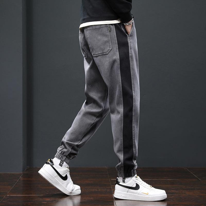 Fleece Lined Padded Warm Keeping Track Sweatpants Loose Casual Pants - Almoni Express