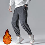 Fleece Trousers Corduroy Trousers - Almoni Express