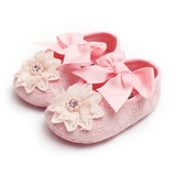 Floret lace women's baby shoes soft soled baby shoes baby shoes walking shoes princess shoes - Almoni Express