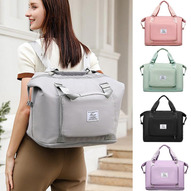 Folding Travel Bags For Backpack Handbag Sholder Bag Gym Fitness Weekender Overnight Women - AL MONI EXPRESS