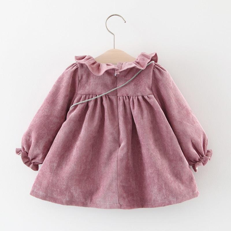 Foreign Trade Children's Wear Spring And Autumn New Version Of Girls' Cotton Long Sleeved Dress, Baby Princess Skirt Taobao Consignment - Almoni Express