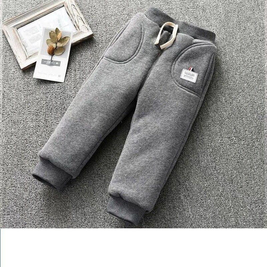 Free Shipping Baby Cotton Pants Ankle Banded Pants 0-6 Years Old Padded Fleece Trousers - Almoni Express