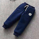 Free Shipping Baby Cotton Pants Ankle Banded Pants 0-6 Years Old Padded Fleece Trousers - Almoni Express