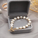 Freshwater Pearl Bracelet Female 14k Real Gold - AL MONI EXPRESS