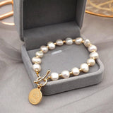 Freshwater Pearl Bracelet Female 14k Real Gold - AL MONI EXPRESS