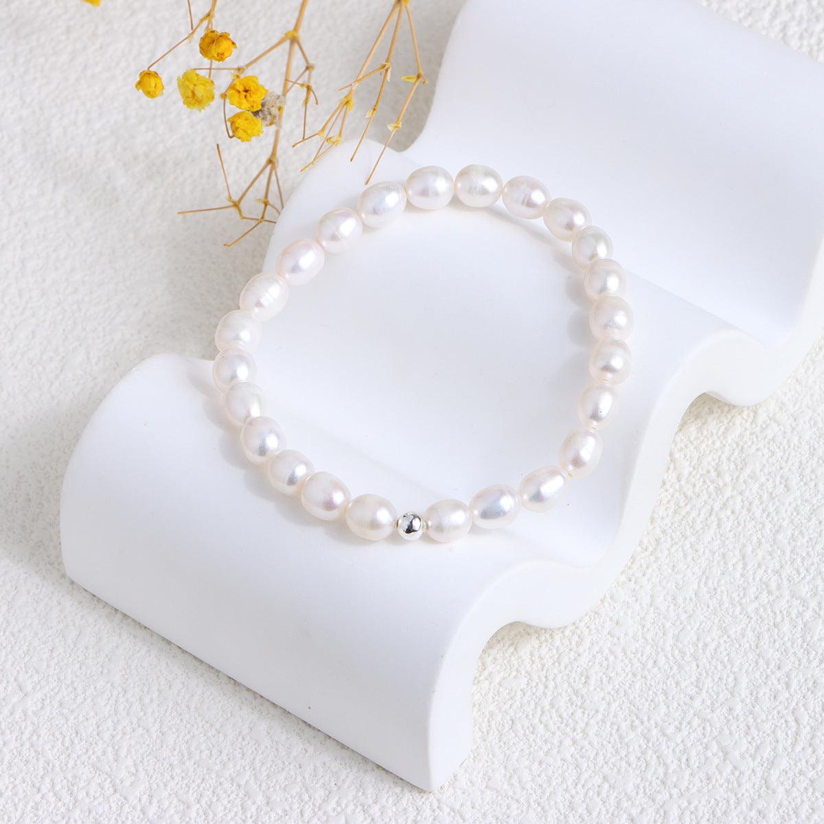 Freshwater Pearl Bracelet Female 14k Real Gold - AL MONI EXPRESS