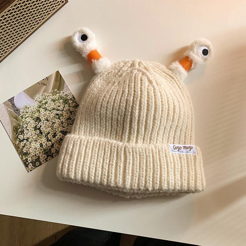 Funny Frog Knitted Beanie For Women - AL MONI EXPRESS