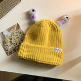 Funny Frog Knitted Beanie For Women - AL MONI EXPRESS