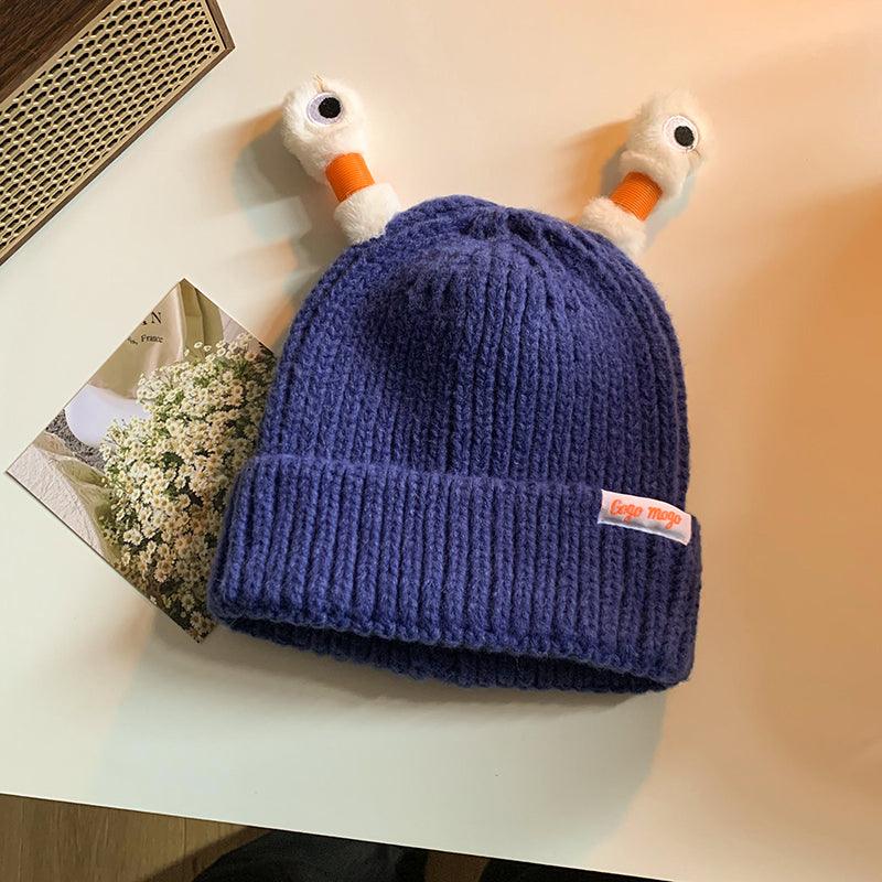 Funny Frog Knitted Beanie For Women - AL MONI EXPRESS