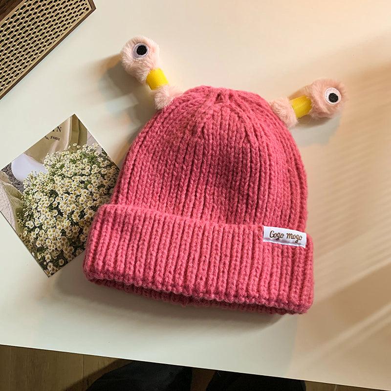 Funny Frog Knitted Beanie For Women - AL MONI EXPRESS