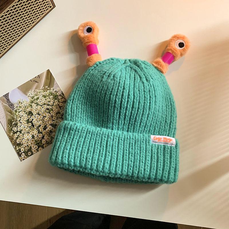 Funny Frog Knitted Beanie For Women - AL MONI EXPRESS